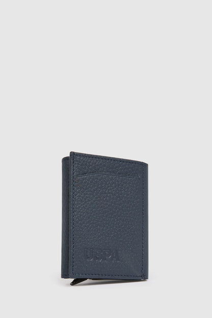 U.S. Polo Assn. Navy Men Navy Slim Leather Bifold Wallet SKU: A081SZ0CD0 PU-16899_VR033 Image 02