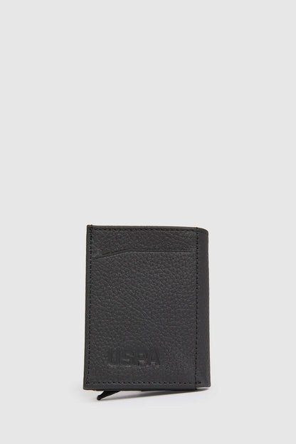 U.S. Polo Assn. Black Men Black Slim Leather Bifold Wallet SKU: A081SZ0CD0 PU-16899_VR046 Image 01