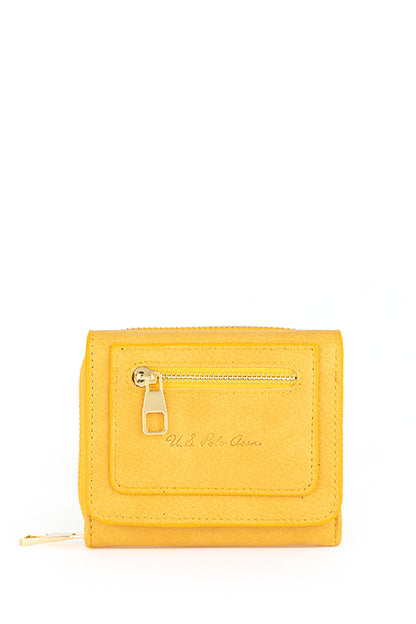 Yellow Small Wallet with Zipper_A082SZ0SR0 2020471_VR094_01