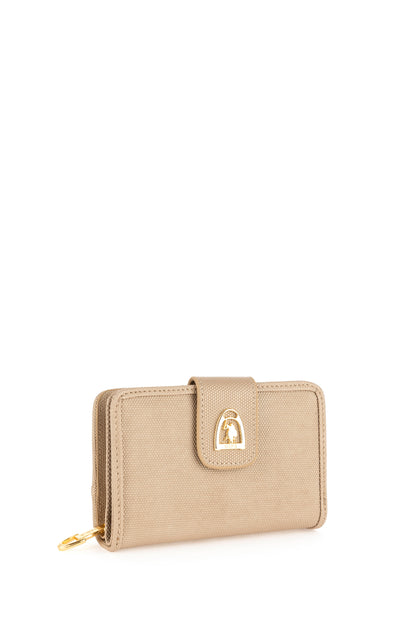 Beige Small Wallet with Button Closure_A082SZ0SR0 2021520_VR096_02