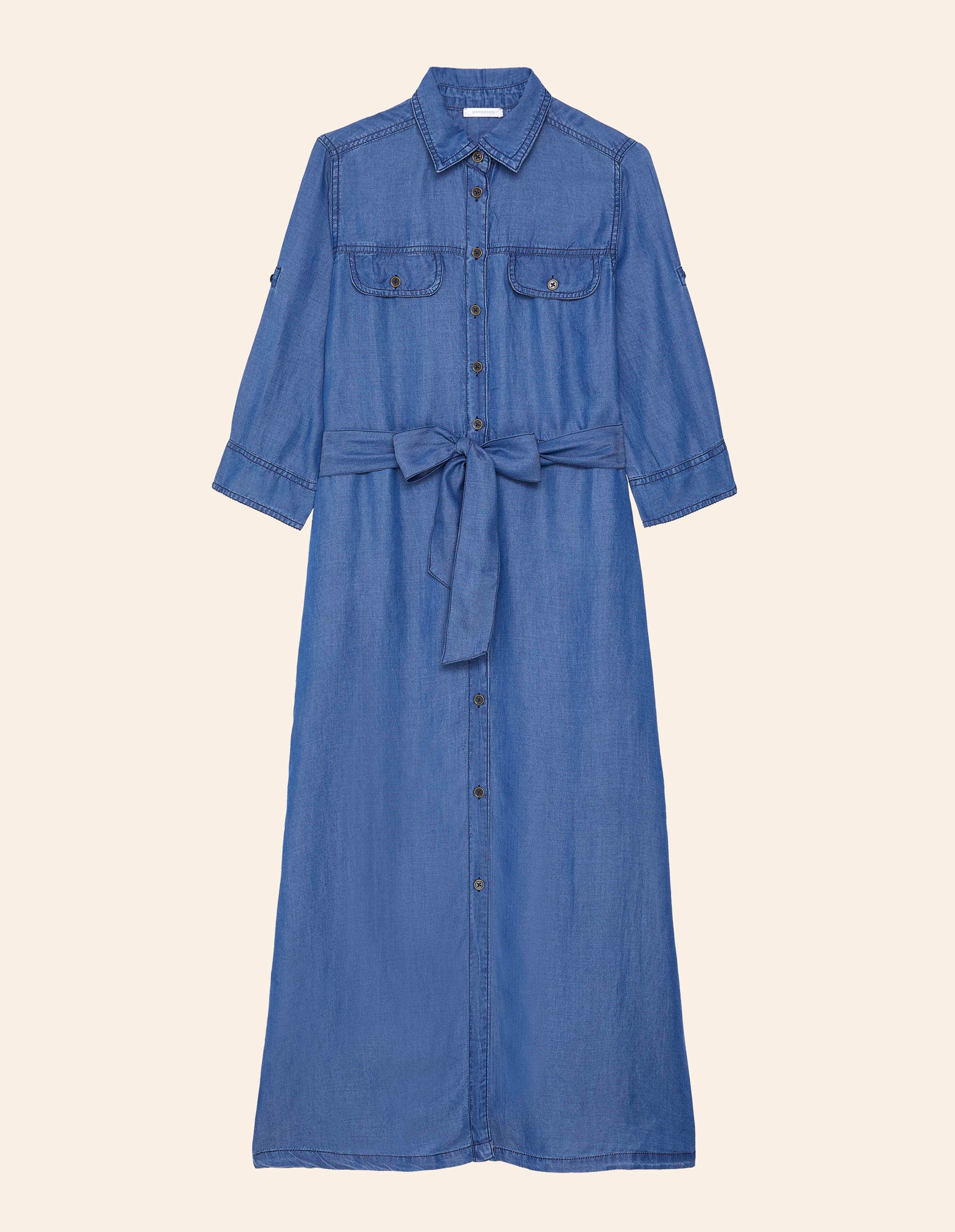 Yamamay_Denim Long Dress with Waist Belt_AABD181002_038_05
