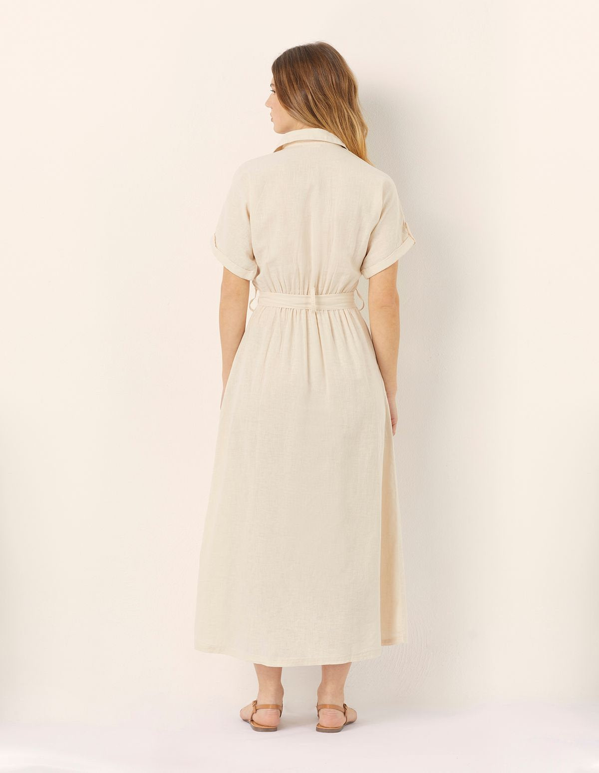 Yamamay_Cotton &amp; Linen Long Solid Color Dress Cotton Linen_AABD181003_717_03