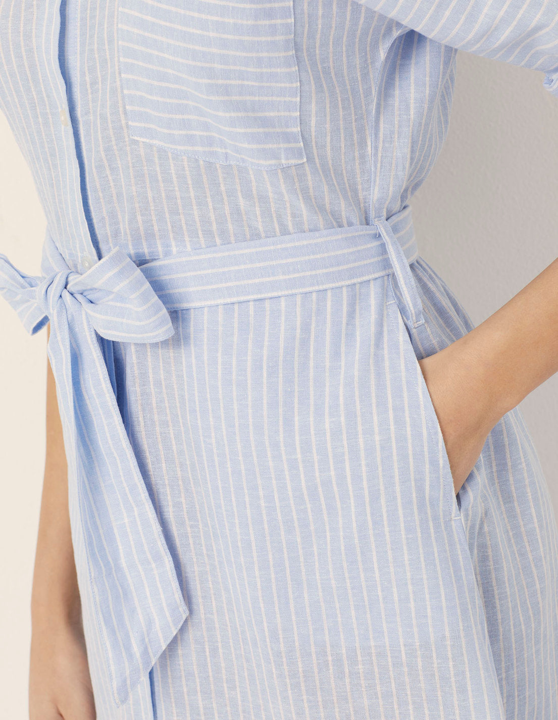 Yamamay_Cotton &amp; Linen Long Solid Color Dress Cotton Linen_AABD181003_933_04