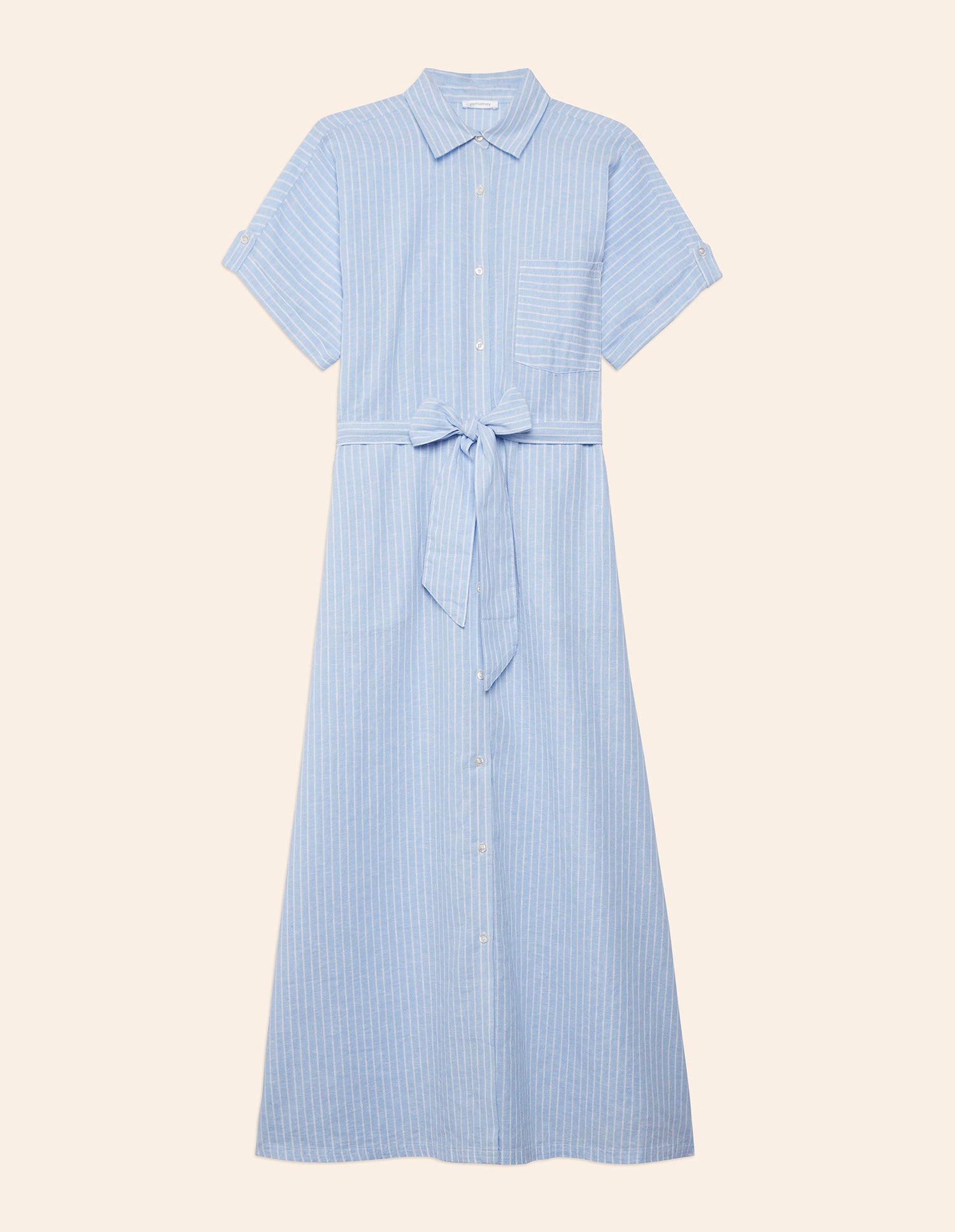 Yamamay_Cotton &amp; Linen Long Solid Color Dress Cotton Linen_AABD181003_933_05