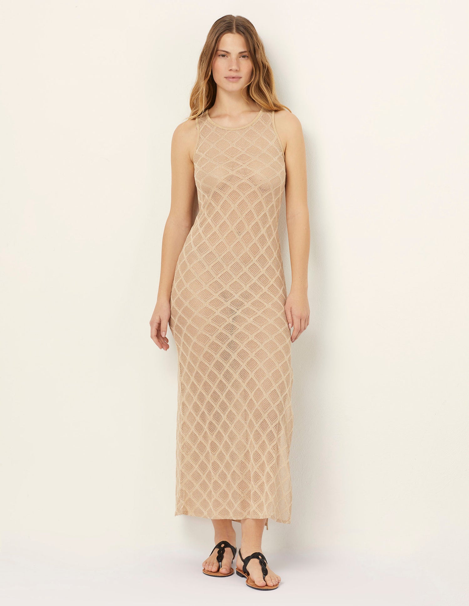 Yamamay_Summer Glam Long Dress in Viscose with Small Diamond Patterns_AABD182002_250_01