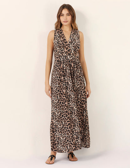 Yamamay_Marianna Sleeveless Long Dress with Animal Print_AABD182010_128_01