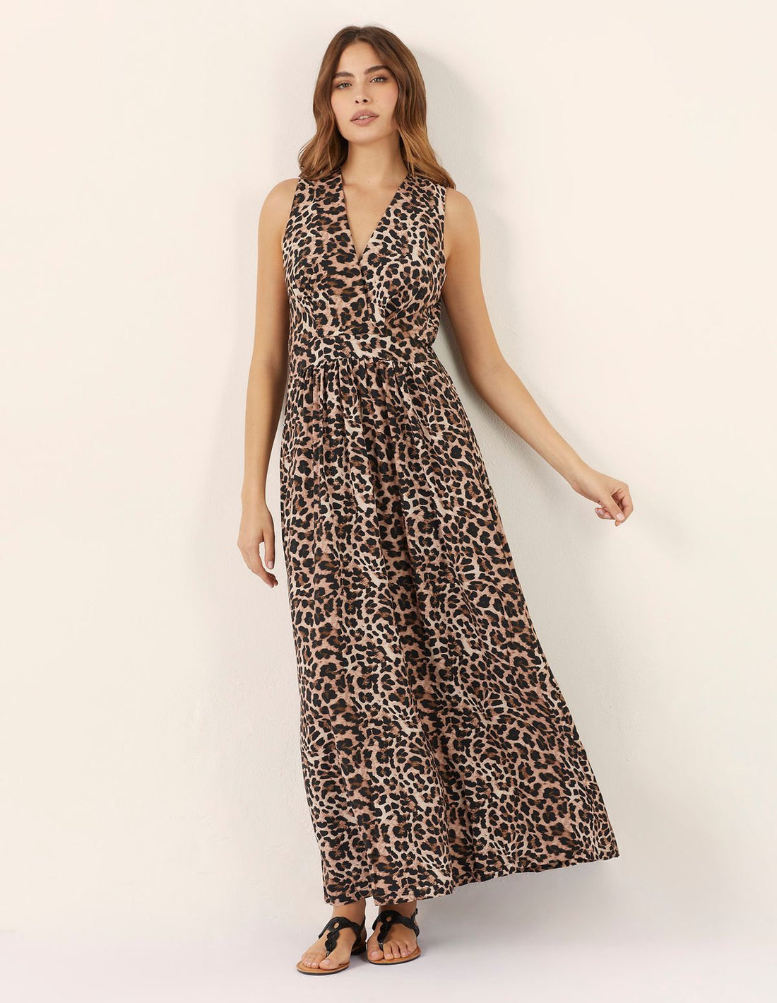 Yamamay_Marianna Sleeveless Long Dress with Animal Print_AABD182010_128_02