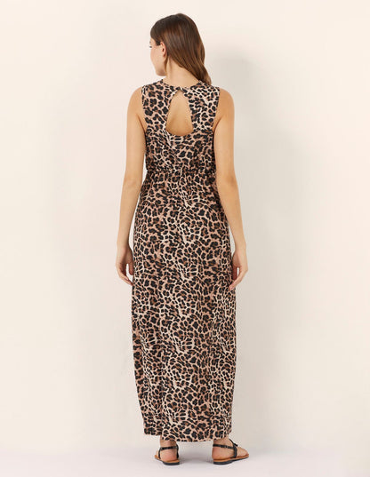 Yamamay_Marianna Sleeveless Long Dress with Animal Print_AABD182010_128_03