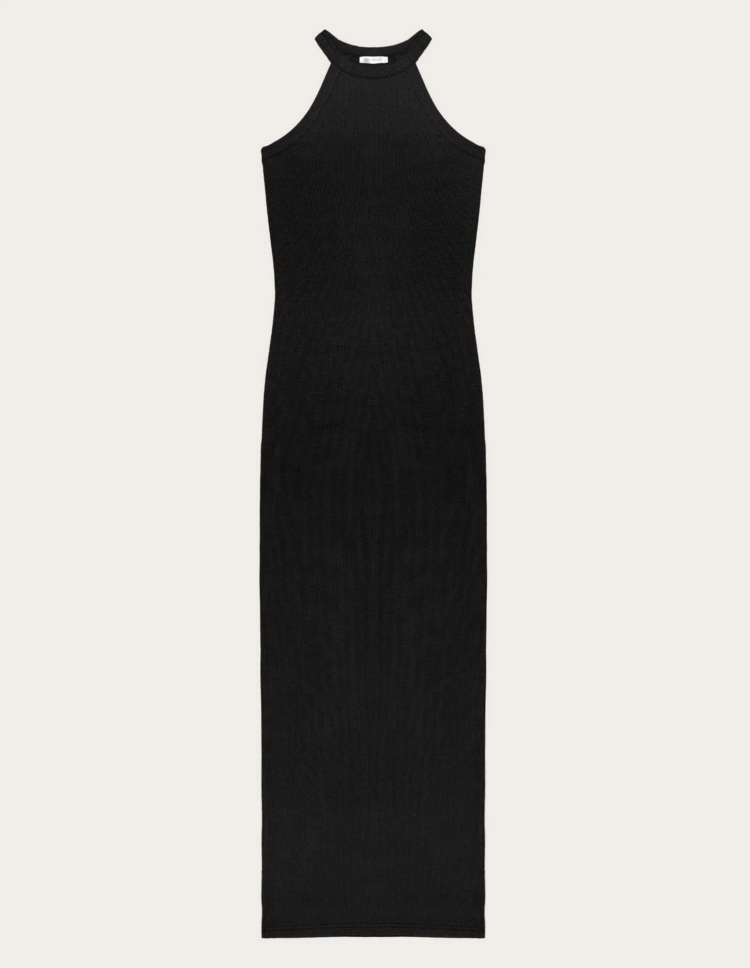 Yamamay_Black_Sleeveless Long Dress Ð Daily Rib_AABD183002_072_05