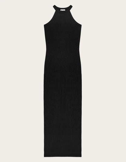 Yamamay_Black_Sleeveless Long Dress Ð Daily Rib_AABD183002_072_05
