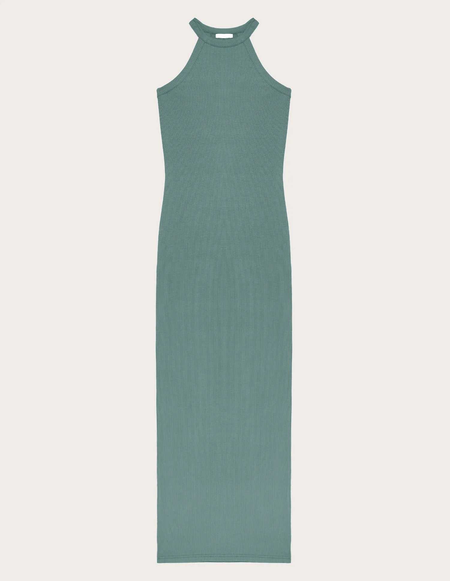 Yamamay_Sage Green_Sleeveless Long Dress Ð Daily Rib_AABD183002_120_05