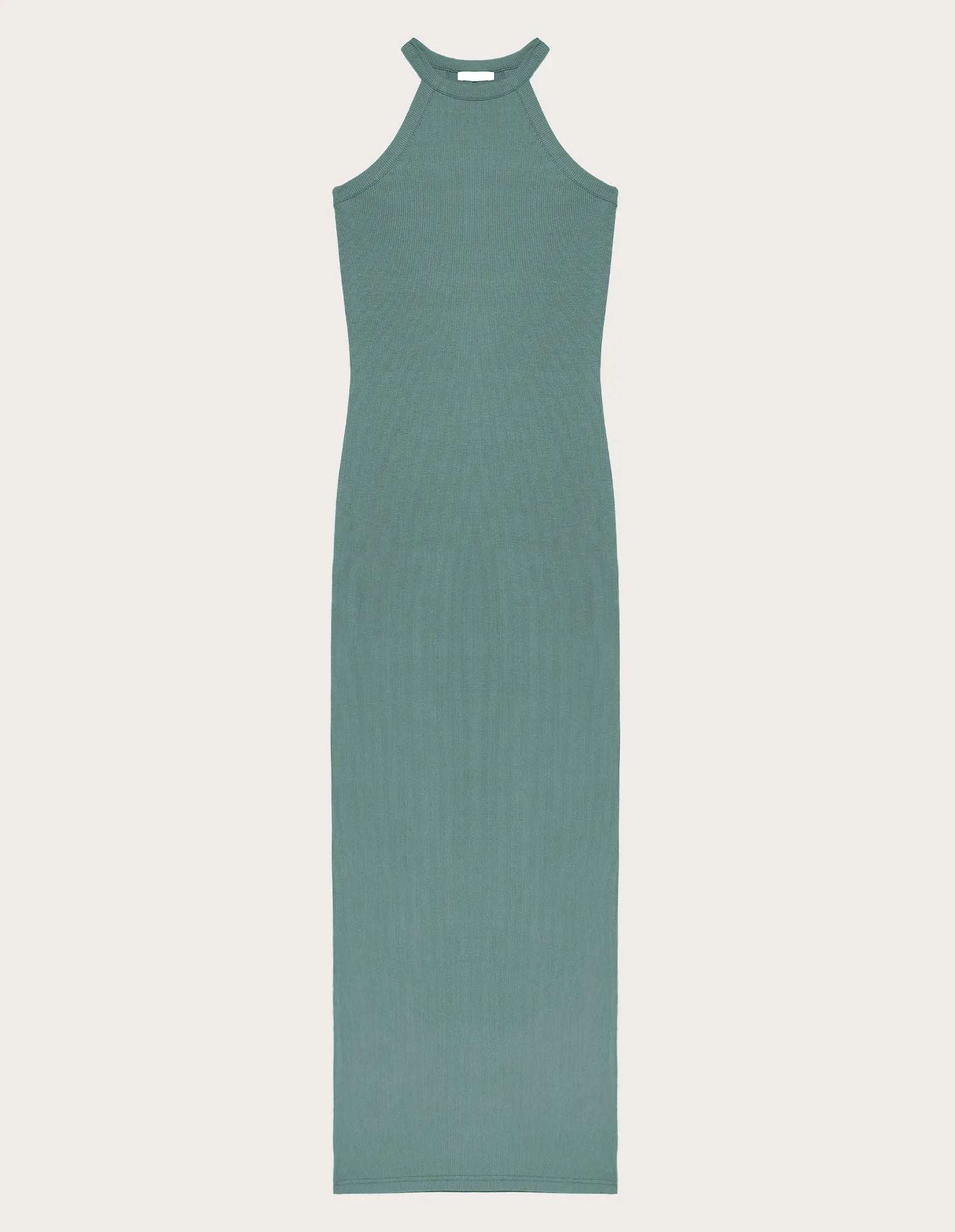 Yamamay_Sage Green_Sleeveless Long Dress Ð Daily Rib_AABD183002_120_05