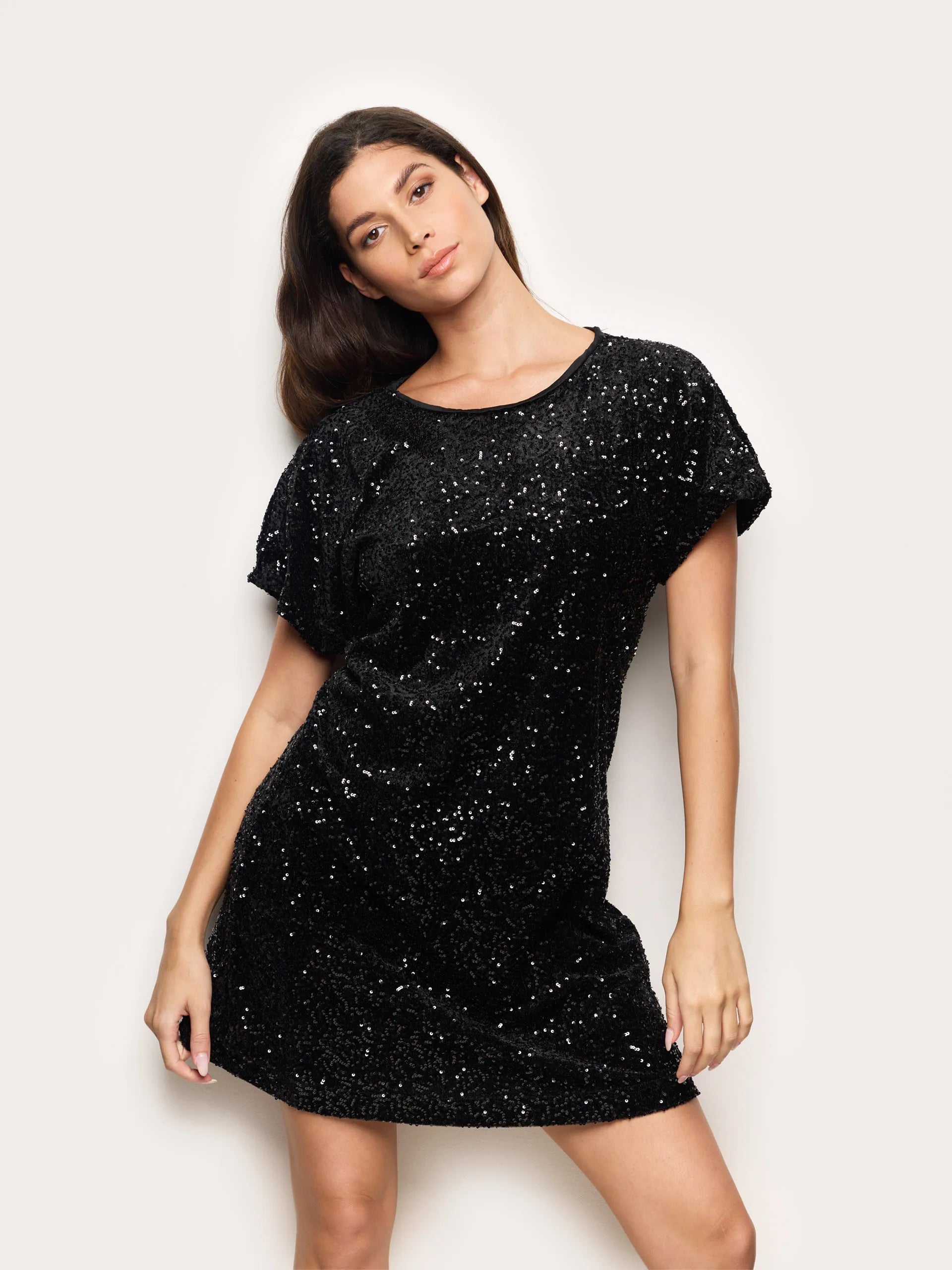 Yamamay_Black_Brilliant Party Sequin Evening Dress_AABD184001_072_01