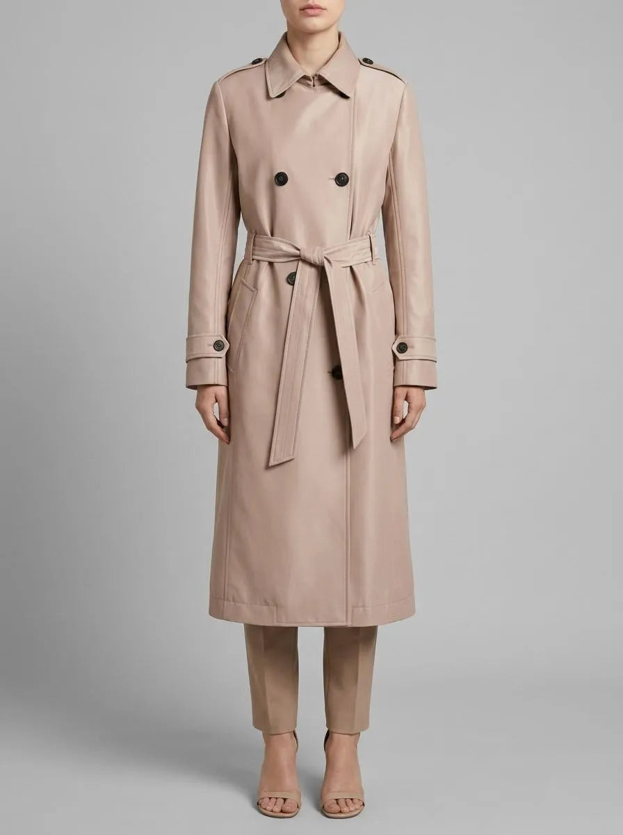 Marc Cain_Warm Taupe New_Classic Trench Coat_AC 11.04 W27_619_00