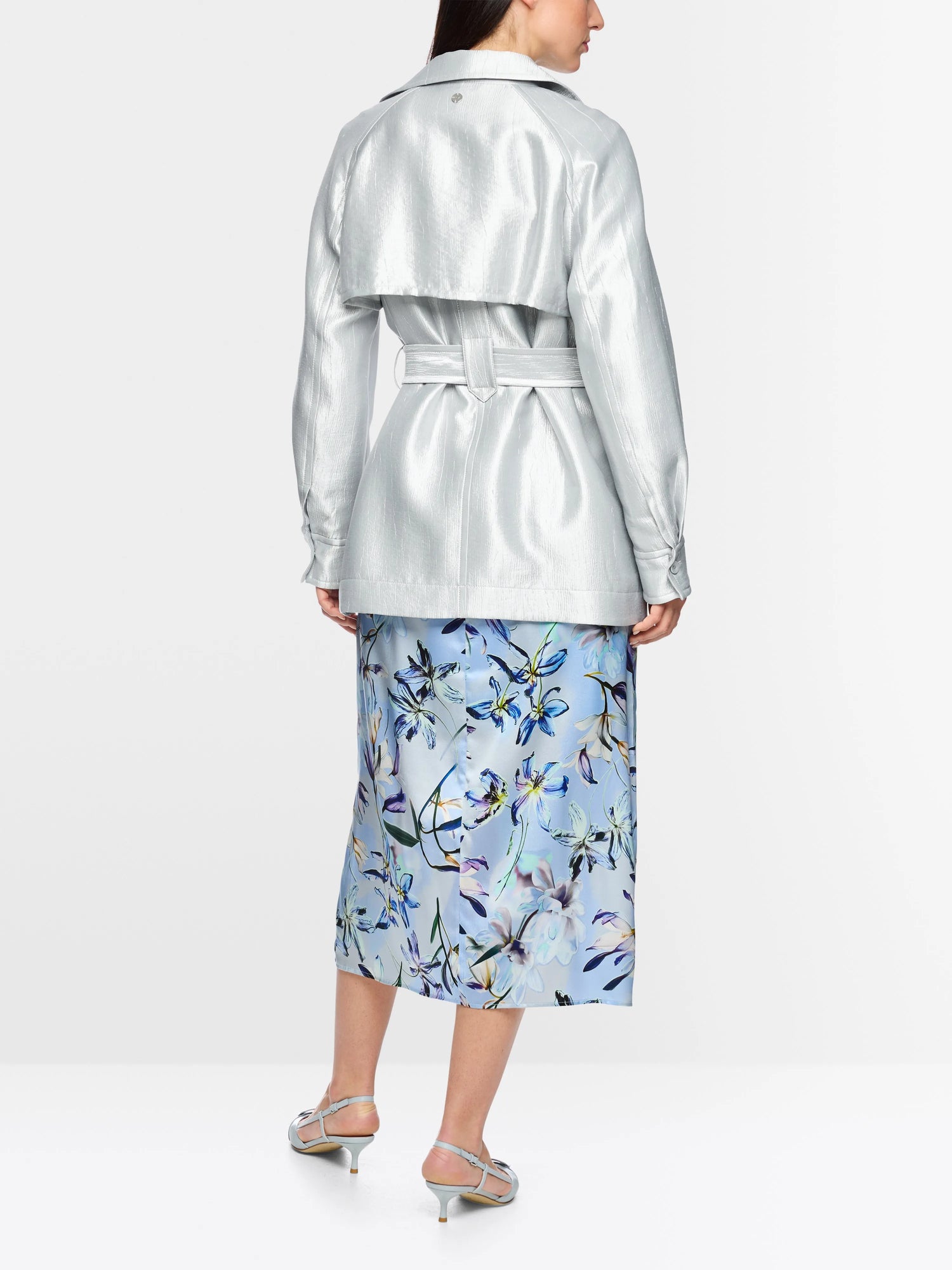 Marc Cain Microchip Women Lightweight Outdoor Jacket with Shimmer SKU: AC 12.08 W84_804 Image 02