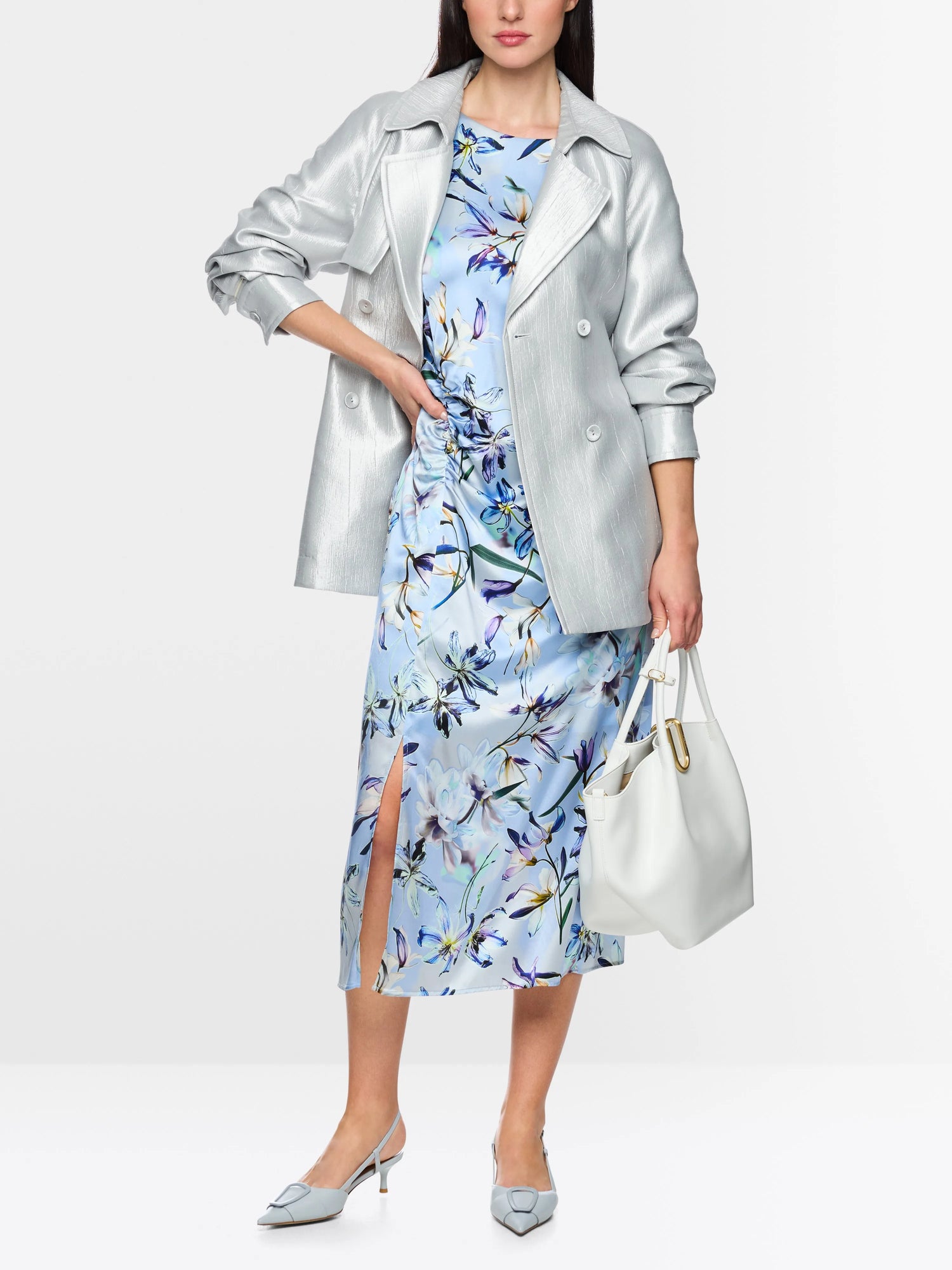 Marc Cain Microchip Women Lightweight Outdoor Jacket with Shimmer SKU: AC 12.08 W84_804 Image 06