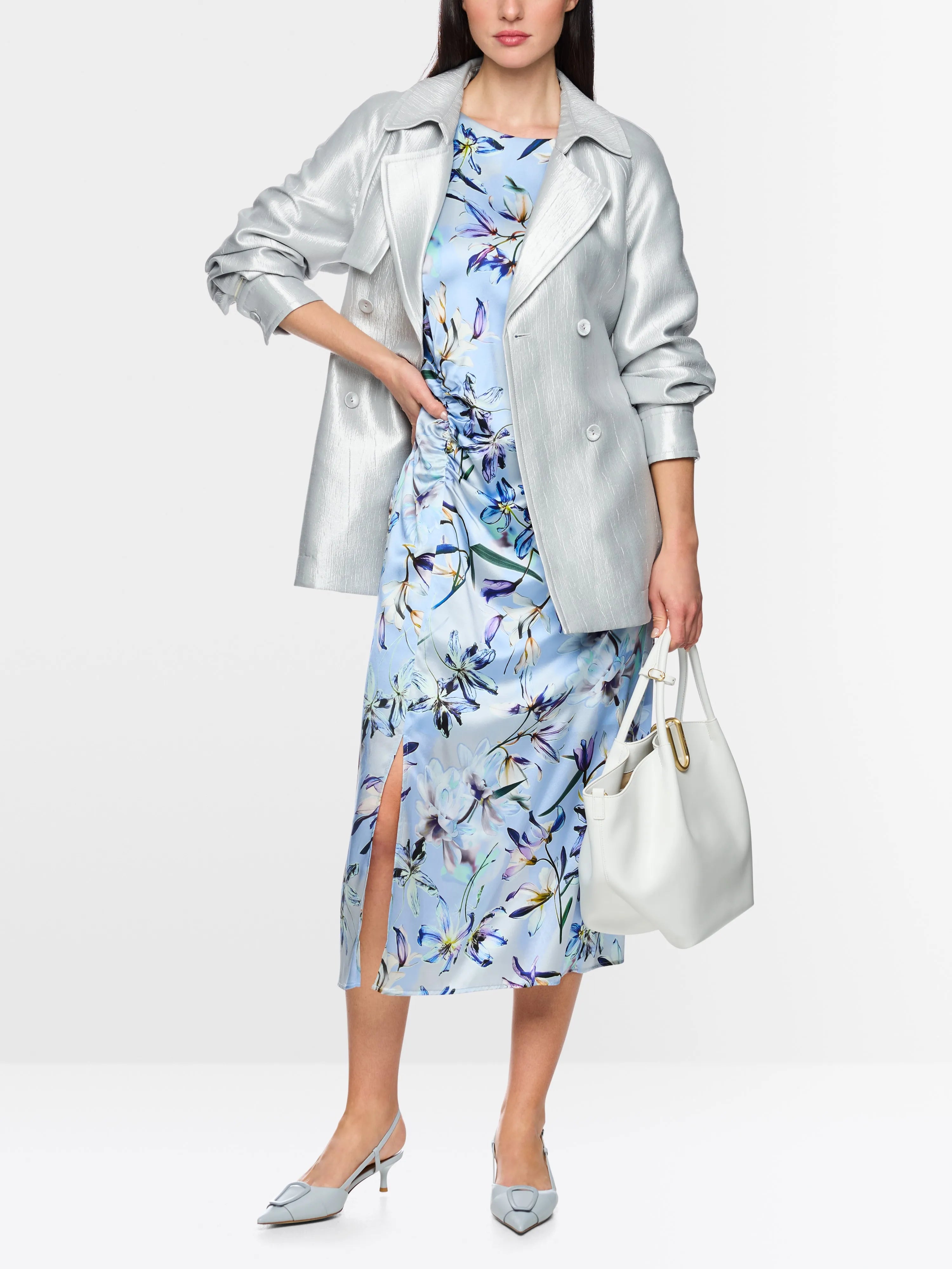 Marc Cain Microchip Women Lightweight Outdoor Jacket with Shimmer SKU: AC 12.08 W84_804 Image 06