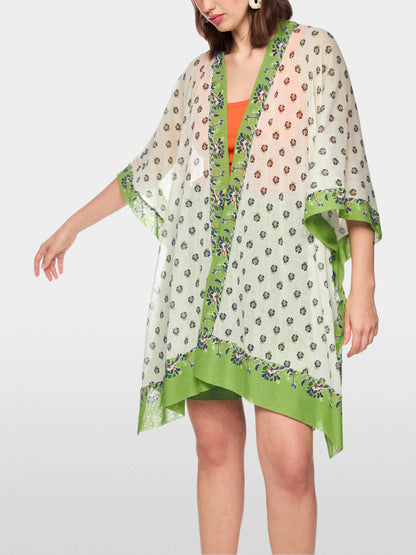 Marc Cain Bright Ecru Women ÔKnitted in GermanyÕ Printed Cape SKU: AC 14.01 M31_112 Image 06