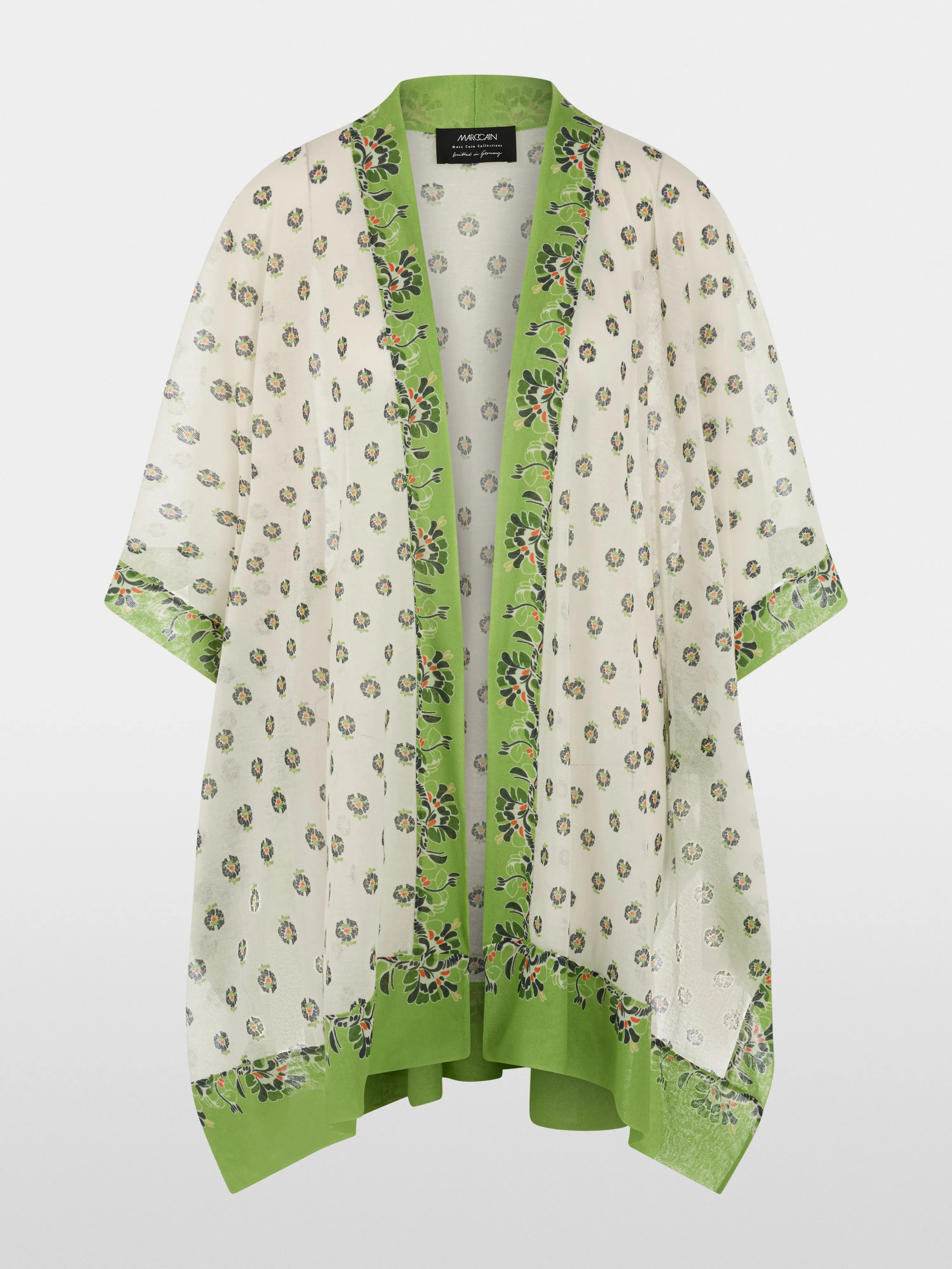 Marc Cain Bright Ecru Women ÔKnitted in GermanyÕ Printed Cape SKU: AC 14.01 M31_112 Image 08