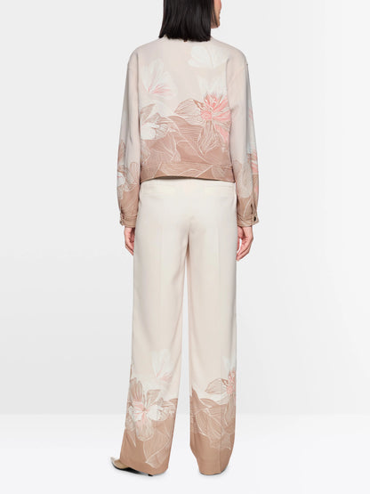 Marc Cain_Warm Taupe New_Jacket with Print and Shirt Collar_AC 31.07 W16_619_02