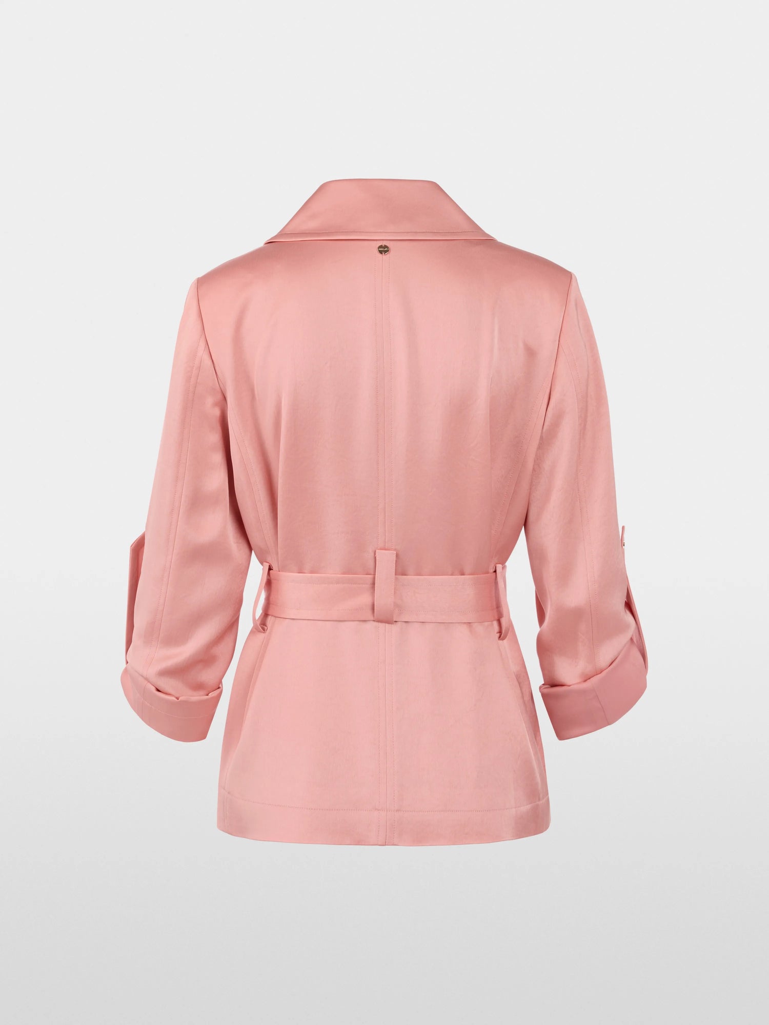 Marc Cain_Peach Beige_Satin Blazer Jacket with Belt_AC 31.10 W46_217_08