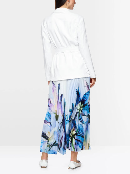 Marc Cain White Women Caban Jacket with Belt SKU: AC 31.19 W03_100 Image 02