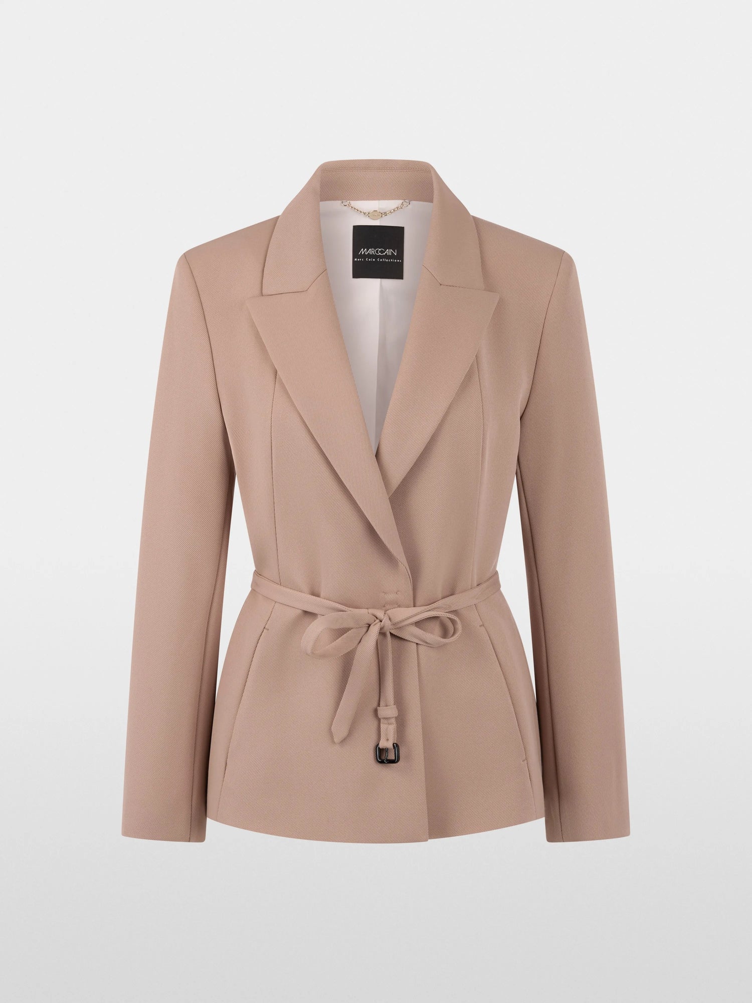 Marc Cain_Warm Taupe New_Elegant Blazer with Waist Belt_AC 34.09 W77_619_07