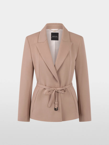 Marc Cain_Warm Taupe New_Elegant Blazer with Waist Belt_AC 34.09 W77_619_07