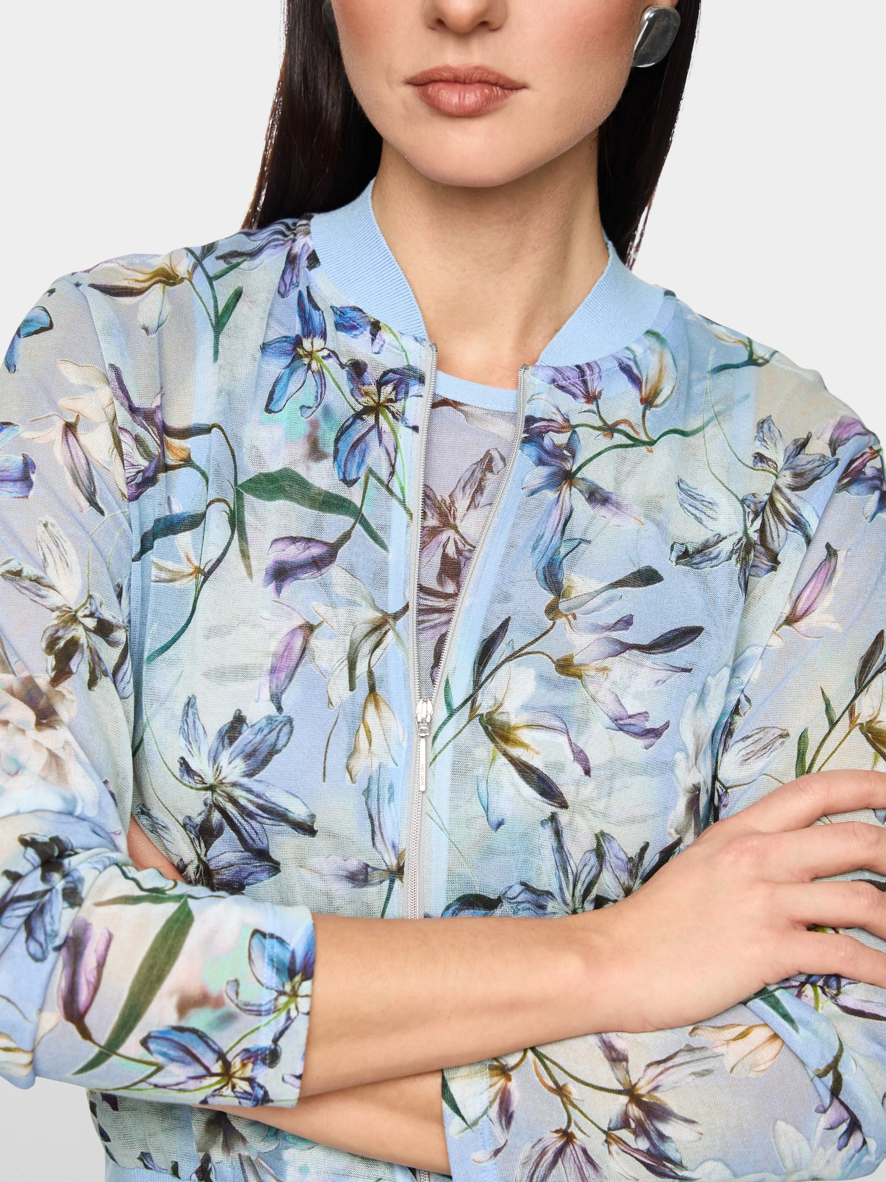 Marc Cain Magical Blue Women ÔKnitted in GermanyÕ Thin Cardigan SKU: AC 39.13 M35_319 Image 03
