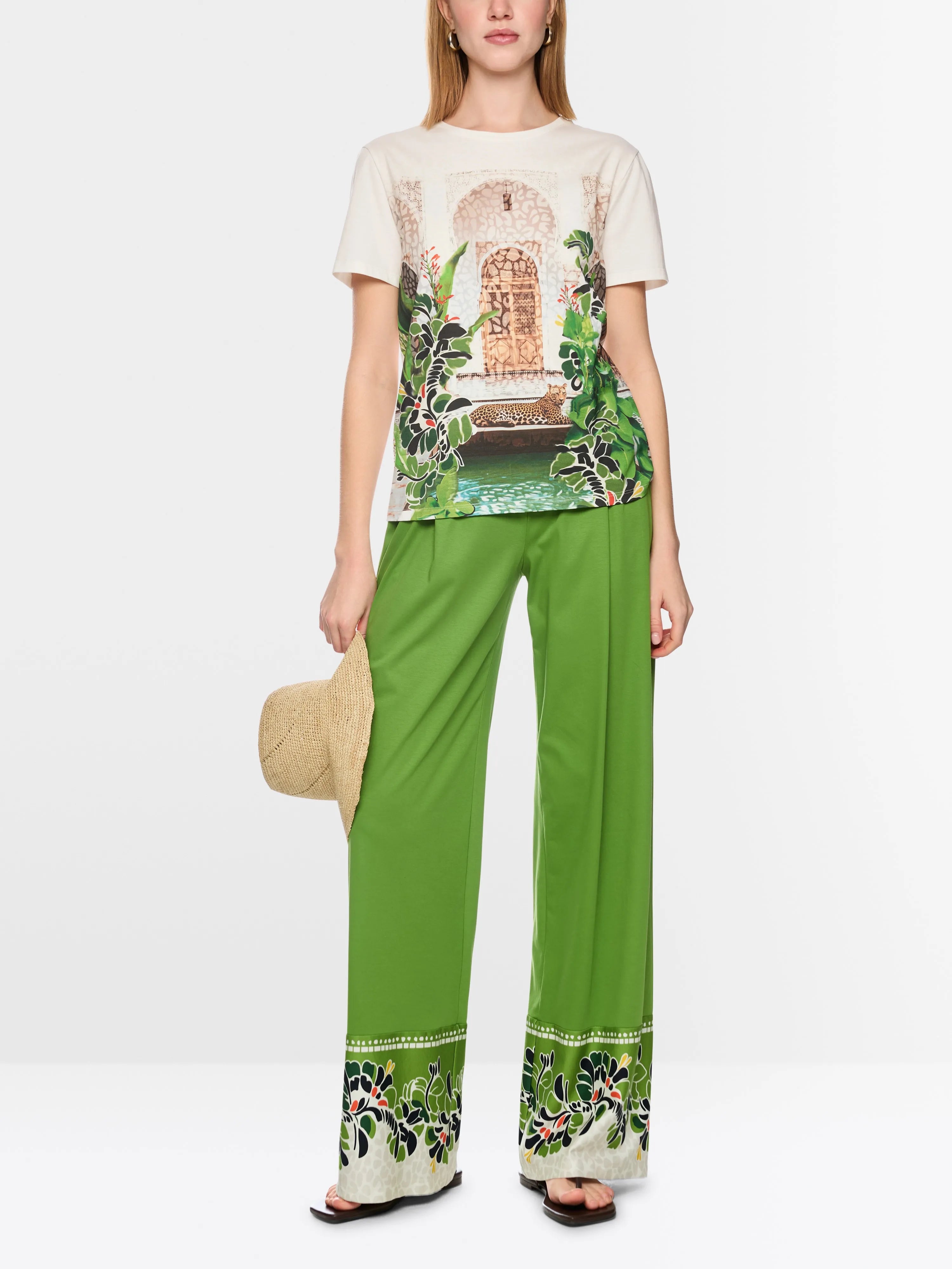 Marc Cain Off-White Women ÔRethink TogetherÕ Printed Shirt SKU: AC 48.32 J48_110 Image 01