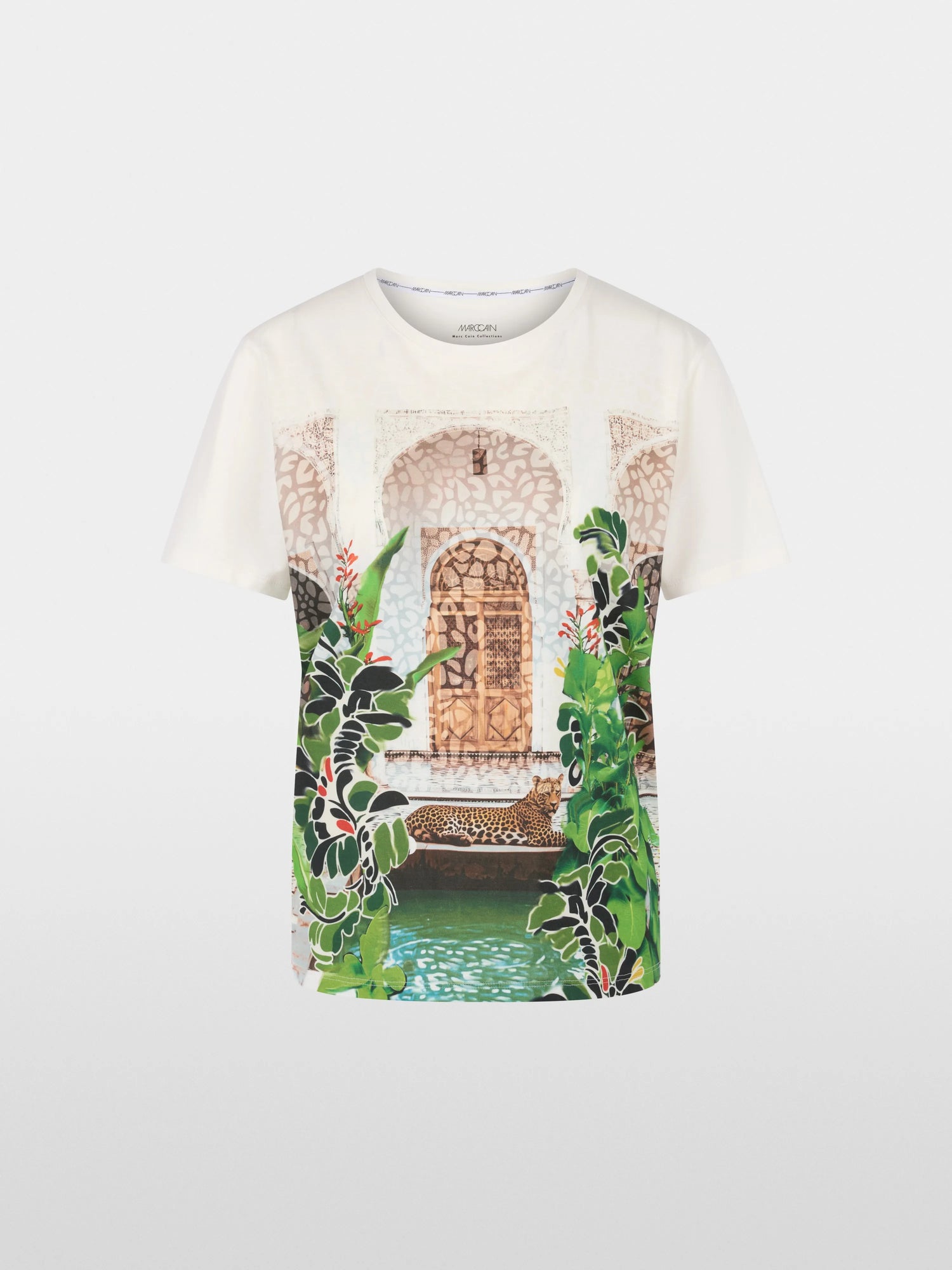 Marc Cain Off-White Women ÔRethink TogetherÕ Printed Shirt SKU: AC 48.32 J48_110 Image 06