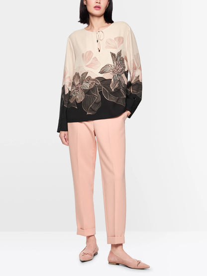 Marc Cain_Black_ÔRethink TogetherÕ Floral Print Blouse_AC 51.08 W07_900_01