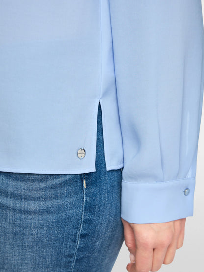 Marc Cain Magical Blue Women Casual Blouse with Concealed Buttoning SKU: AC 51.26 W90_319 Image 04