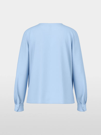 Marc Cain Magical Blue Women Casual Blouse with Concealed Buttoning SKU: AC 51.26 W90_319 Image 07