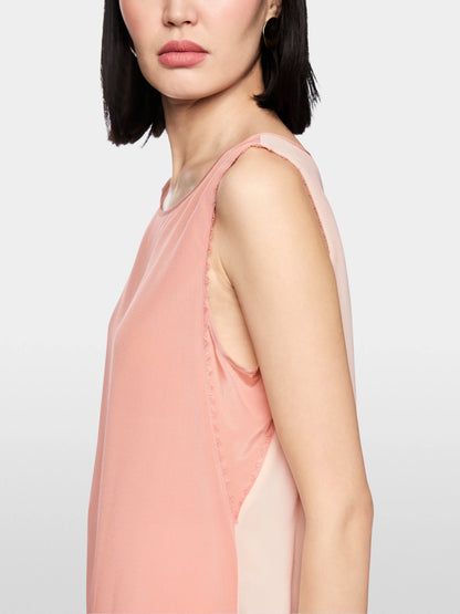 Marc Cain_Pink_Silk Top with Lace and Colour Blocking_AC 61.02 W53_217_05
