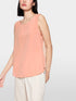 Marc Cain_Peach Beige_Silk Top with Lace and Colour Blocking_AC 61.02 W53_217_06