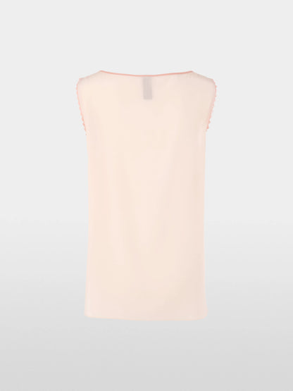 Marc Cain_Peach Beige_Silk Top with Lace and Colour Blocking_AC 61.02 W53_217_08