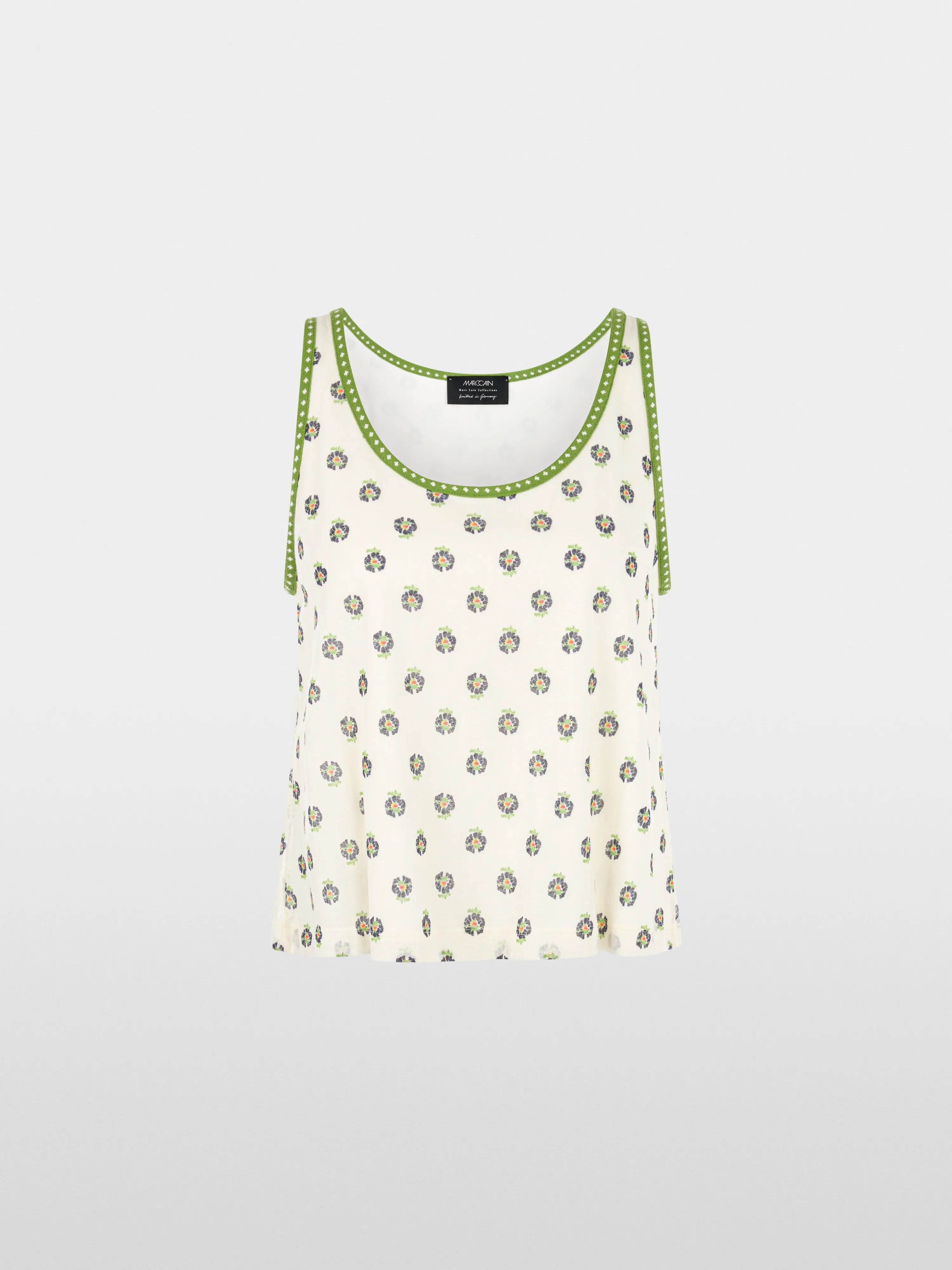 Marc Cain Bright Ecru Women ÔKnitted in GermanyÕ Printed Top SKU: AC 61.26 M31_112 Image 07