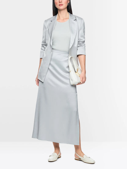 Marc Cain Microchip Women Midi Skirt with Silky Sheen SKU: AC 71.27 W46_804 Image 01