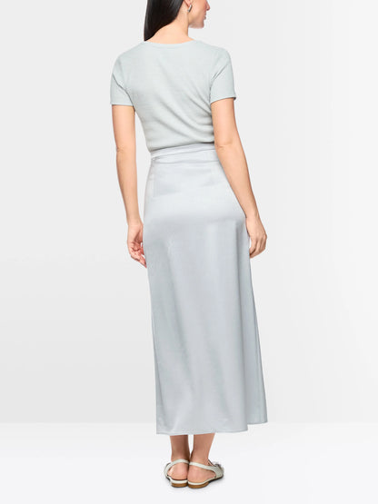 Marc Cain Microchip Women Midi Skirt with Silky Sheen SKU: AC 71.27 W46_804 Image 02