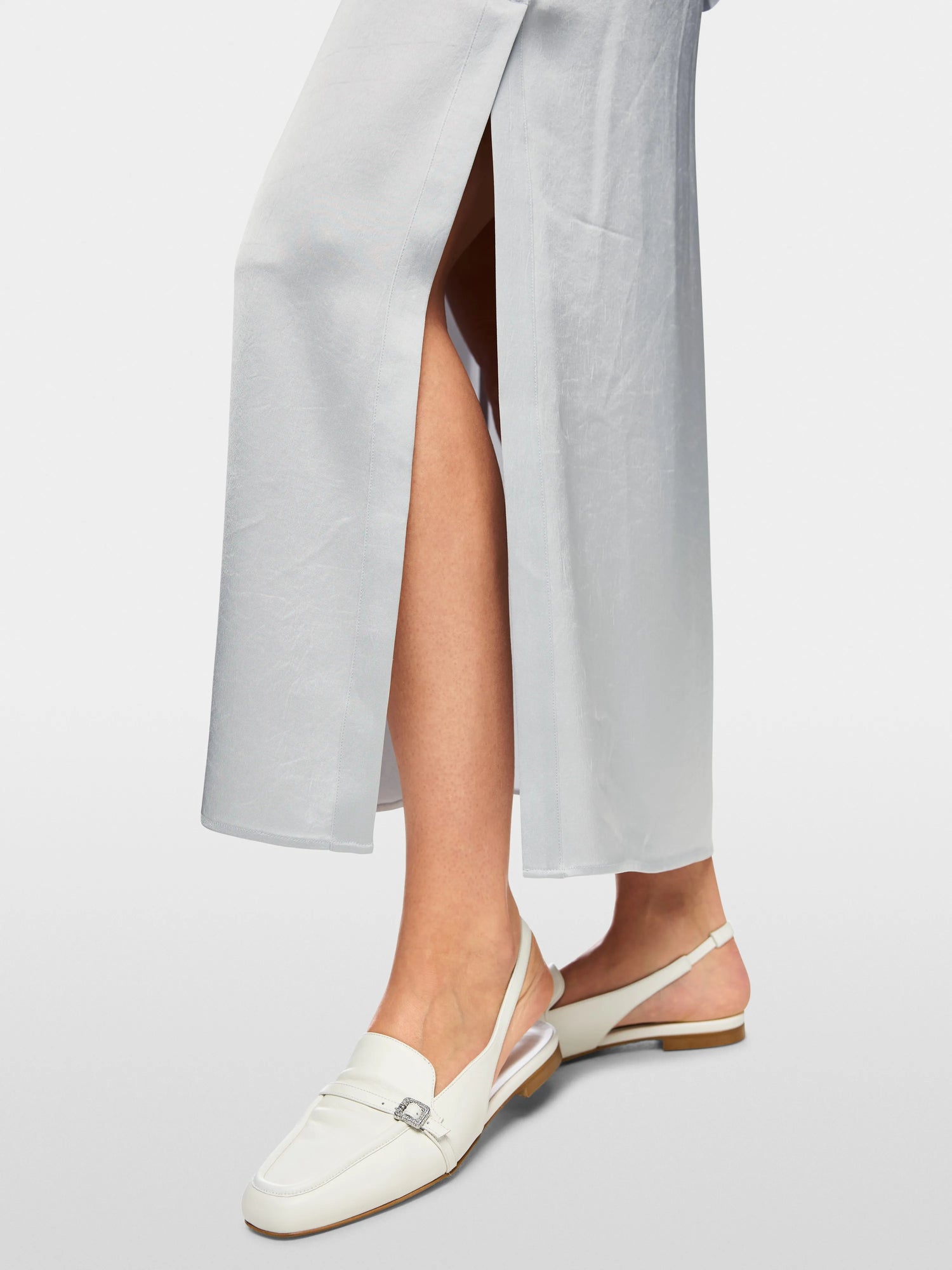 Marc Cain Microchip Women Midi Skirt with Silky Sheen SKU: AC 71.27 W46_804 Image 04