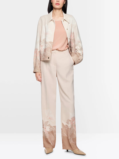 Marc Cain_Warm Taupe New_WUKARI Wide High Waist Fabric Trousers_AC 81.13 W16_619_01