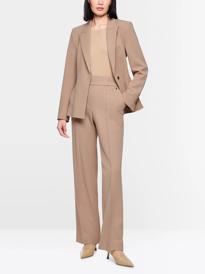 Marc Cain_Warm Taupe New_WAHSINGTON Wide-Fit Pull-On Trousers_AC 81.41 W77_619_01