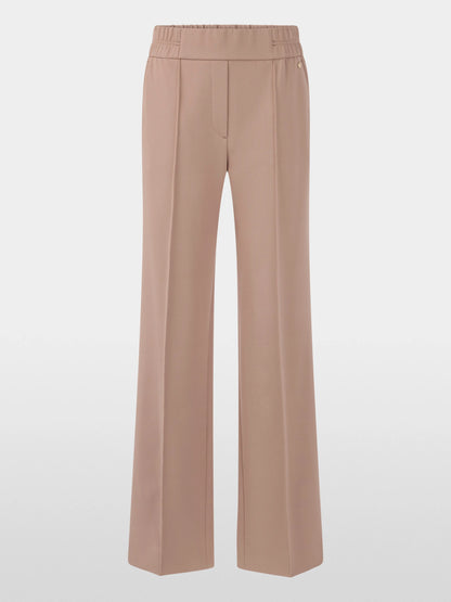 Marc Cain_Warm Taupe New_WAHSINGTON Wide-Fit Pull-On Trousers_AC 81.41 W77_619_06