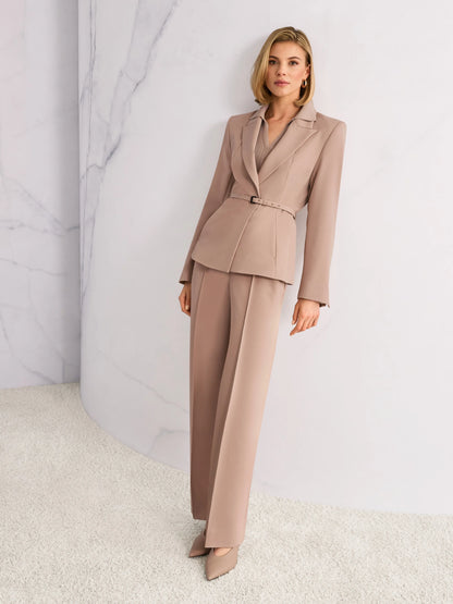 Marc Cain_Warm Taupe New_WAHSINGTON Wide-Fit Pull-On Trousers_AC 81.41 W77_619_08