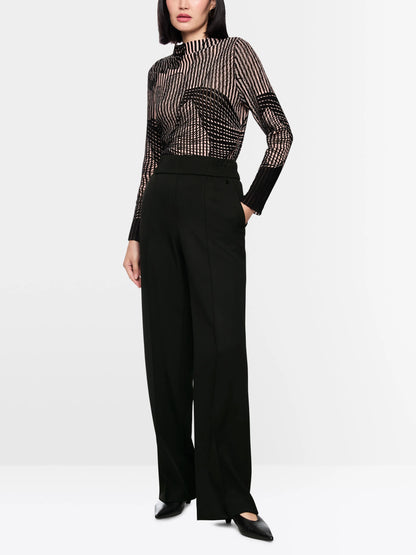 Marc Cain_Black_WAHSINGTON Wide-Fit Pull-On Trousers_AC 81.41 W77_900_01