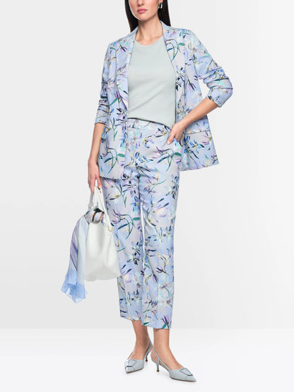 Marc Cain Magical Blue Women Fordon Trousers, Feminine Fit SKU: AC 81.51 W37_319 Image 01