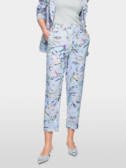 Marc Cain Magical Blue Women Fordon Trousers, Feminine Fit SKU: AC 81.51 W37_319 Image 05