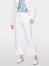 Marc Cain White Women Wukari Trousers, Wide Fit SKU: AC 81.52 W03_100 Image 05