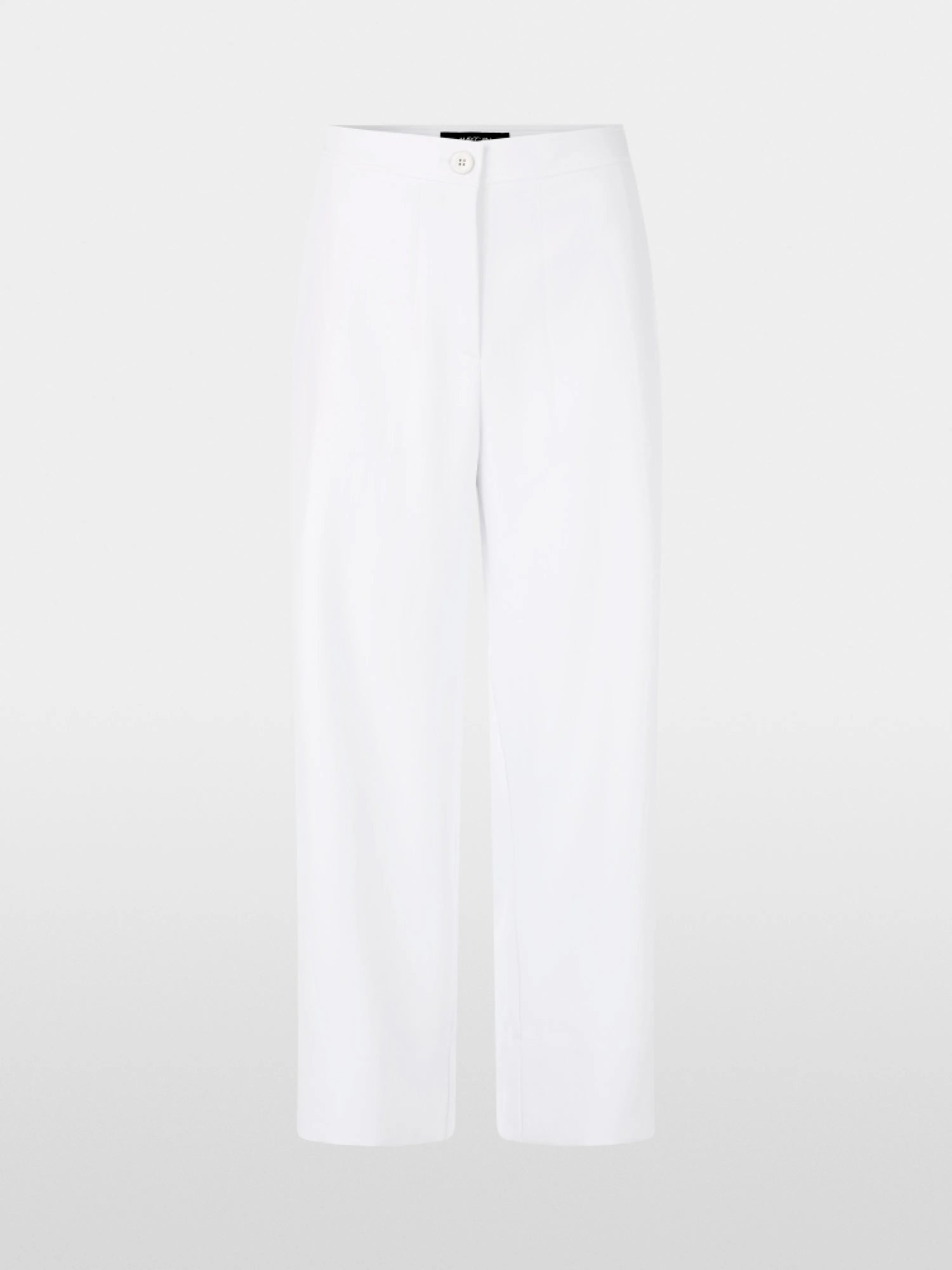 Marc Cain White Women Wukari Trousers, Wide Fit SKU: AC 81.52 W03_100 Image 06